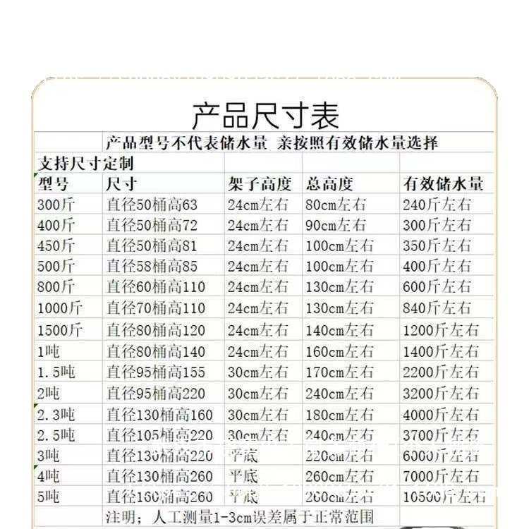 304不锈钢加厚水箱储水桶家用水塔立式楼顶蓄水农村自来水其他