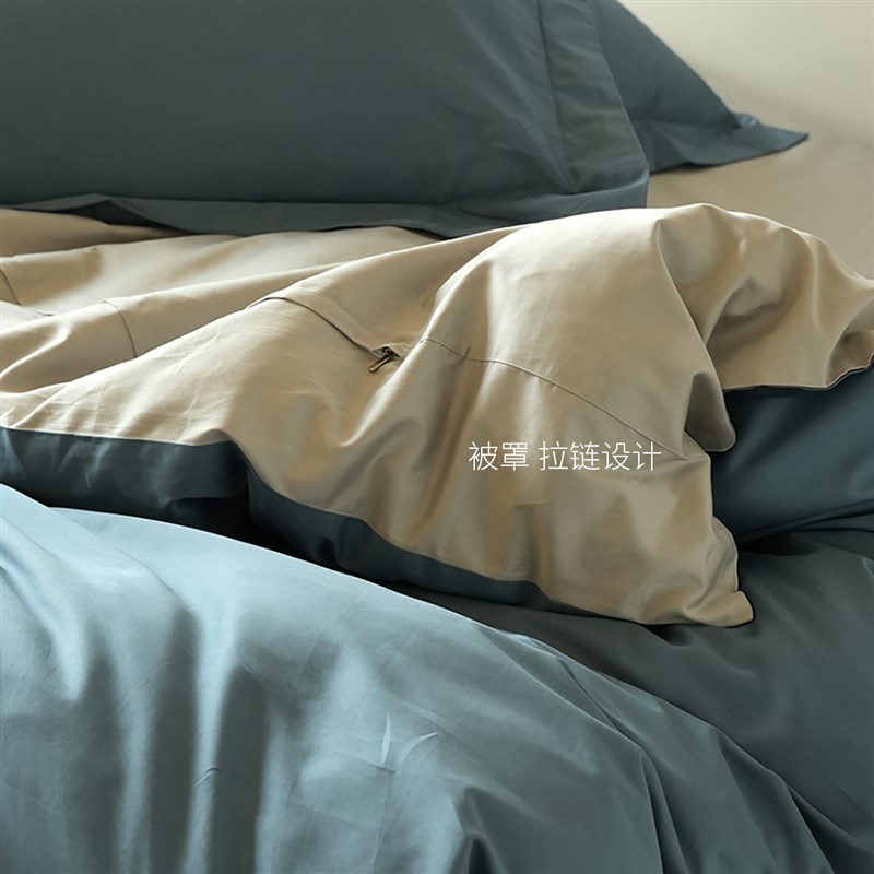 100支新疆长绒棉 家用床品四件套 大尺寸被罩床单枕套四季款