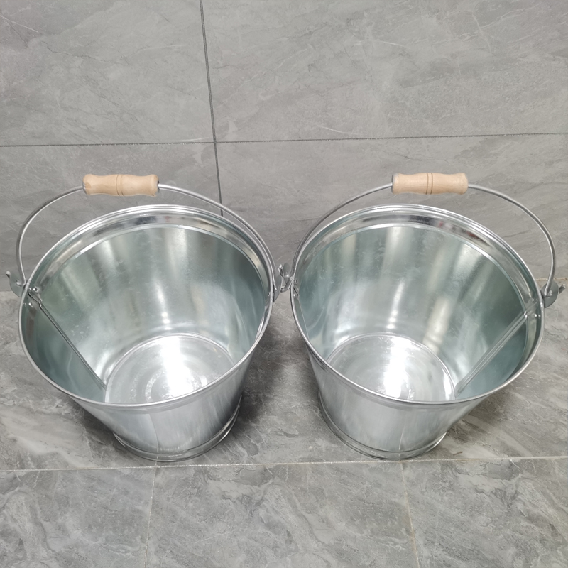 提水桶提桶油桶铁桶手提式水桶大容量家用挑水桶圆形铁皮桶装水桶