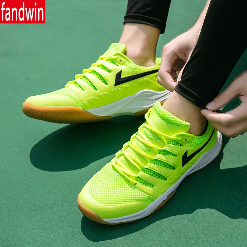网鞋球男女运动鞋情侣款网面透气橡胶底耐磨防滑羽毛球训练鞋