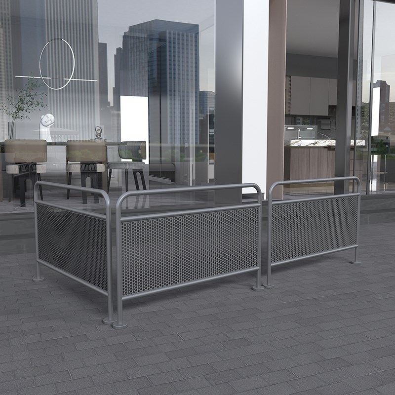 户外镂空隔断屏风咖啡甜品面包店餐厅外摆围栏挡板护栏商铺栏杆