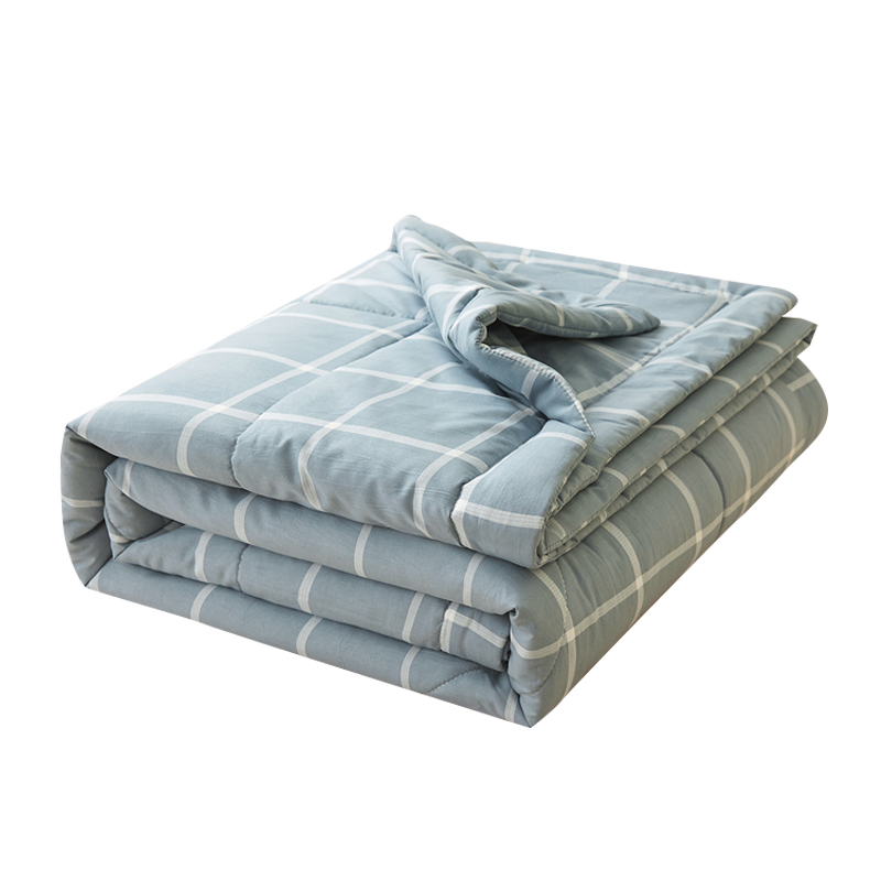 水洗棉空调被夏凉被双人夏被夏季学生宿舍单人薄被子芯夏天可机洗