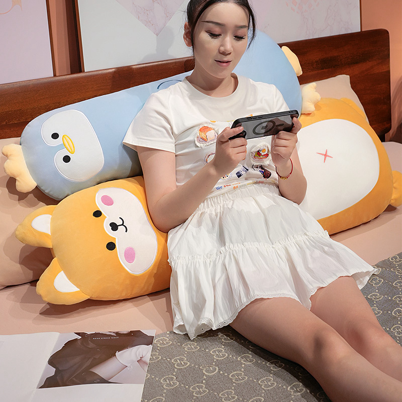 卡通动物长条枕女生睡觉侧睡夹腿抱枕卧室床上孕妇靠枕女生男生款