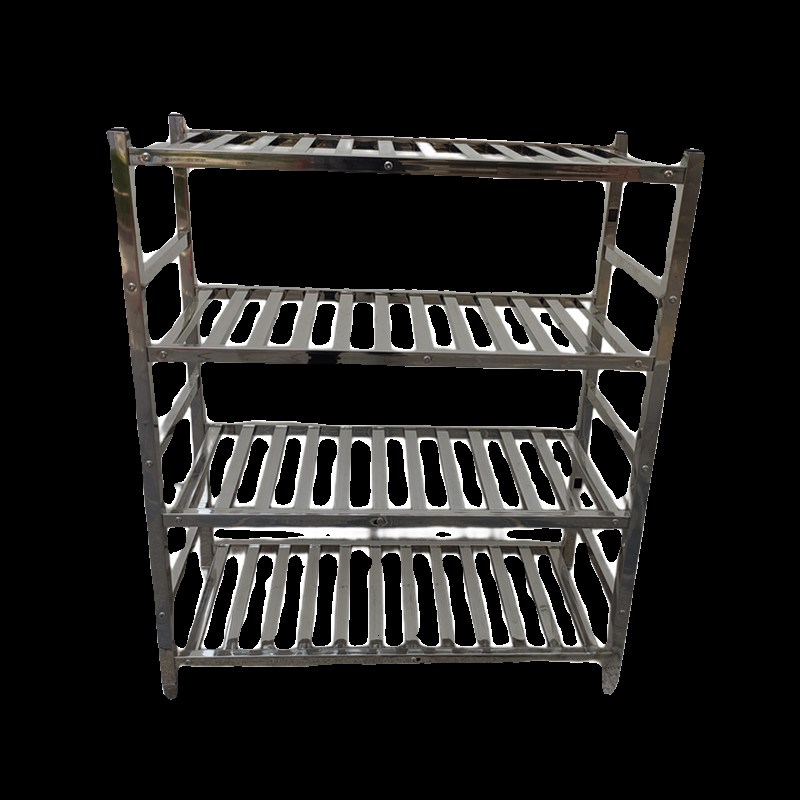 不锈钢方管货架厨房食堂置物架米面架四层菜架花架鞋架多层果蔬架