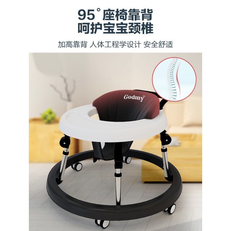 婴儿宝宝学步车多功能防侧翻5-18月可坐可推学行车儿童手推车玩具