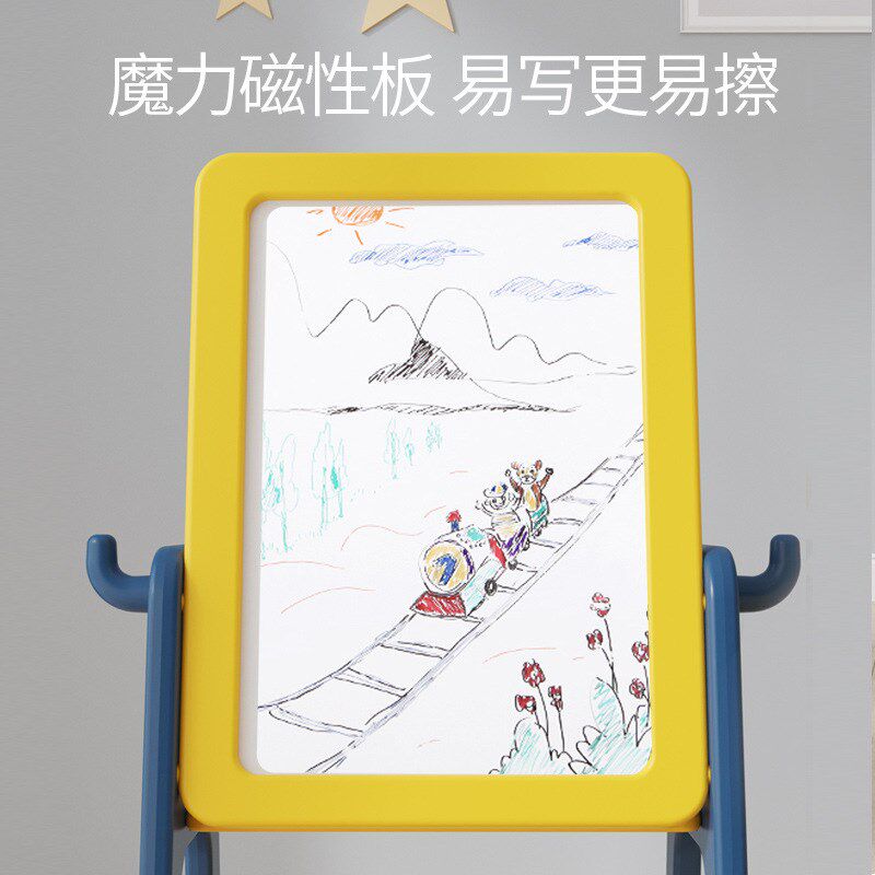 儿童画画板家用磁性小黑板婴儿涂鸦支架式写字板宝宝玩具画写板