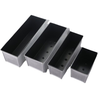 不粘吐司模具450g不沾方包商用土司盒带盖1200克面包烘焙模具