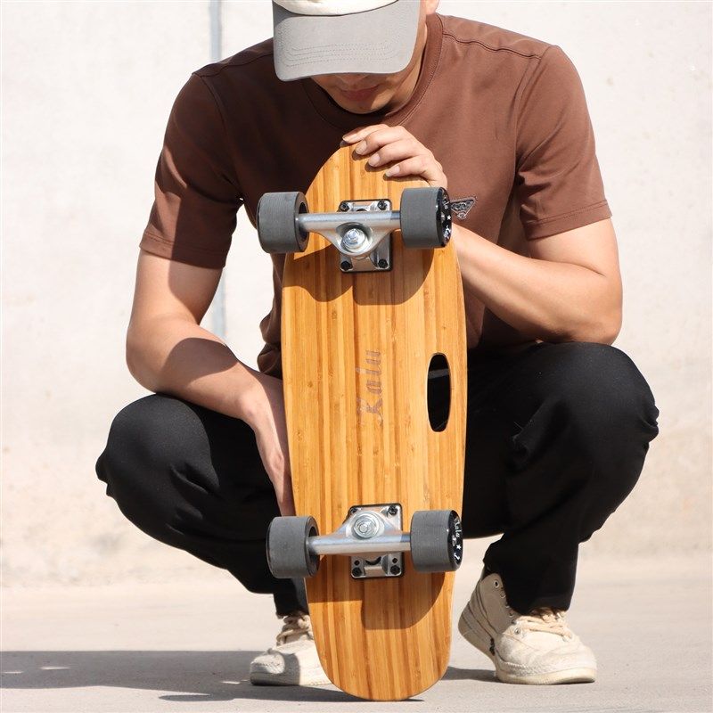 mini迷你24英寸陆地冲浪小滑板免蹬地专业女男生儿童初学者代步