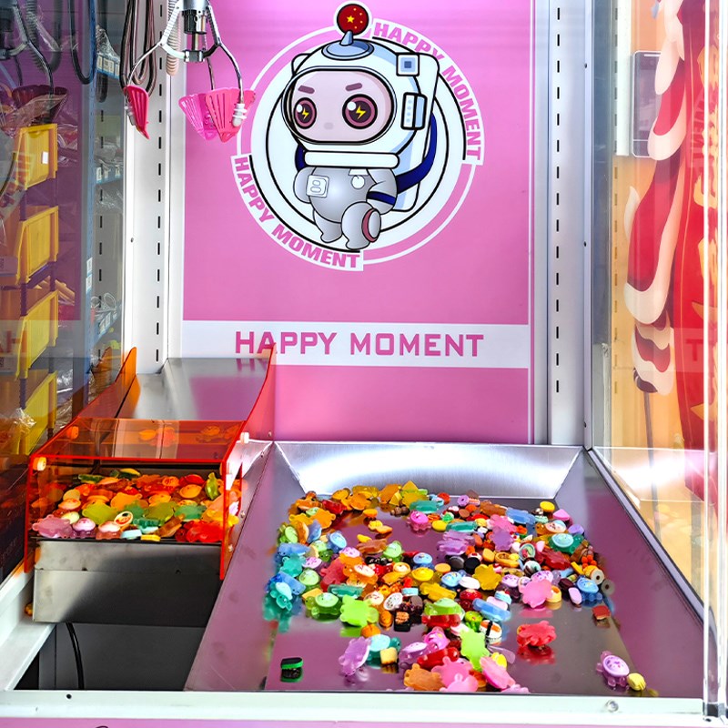 娃娃机改装新玩法马戏团推币机夹公仔礼品抓DIY饰品娃娃机推推乐