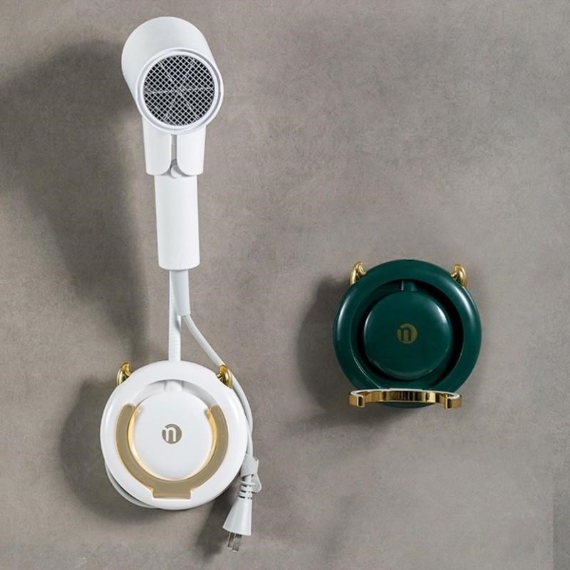 架调节壁挂式懒人旋转软管架免电吹风浴室吹风机吹风机架可打孔