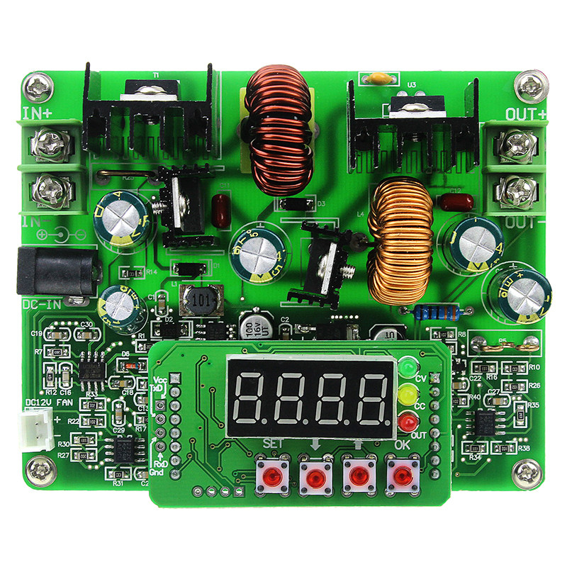 D3806数控直流稳压恒流电源可调升降压模块电压电流表38V6A充电器