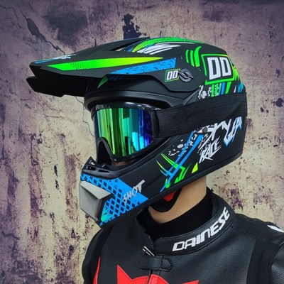 越野头盔男电动自行车头盔全覆式夏季四季潮流速降踏板头盔