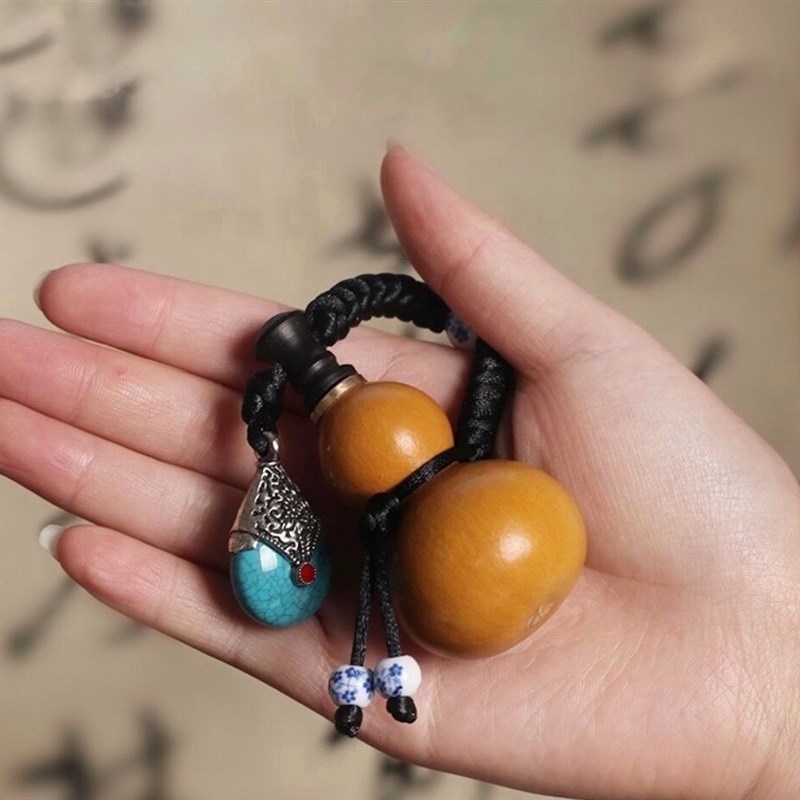 收藏迷你小葫芦文玩手捻把件挂件摆件车挂件装药装酒水随身带