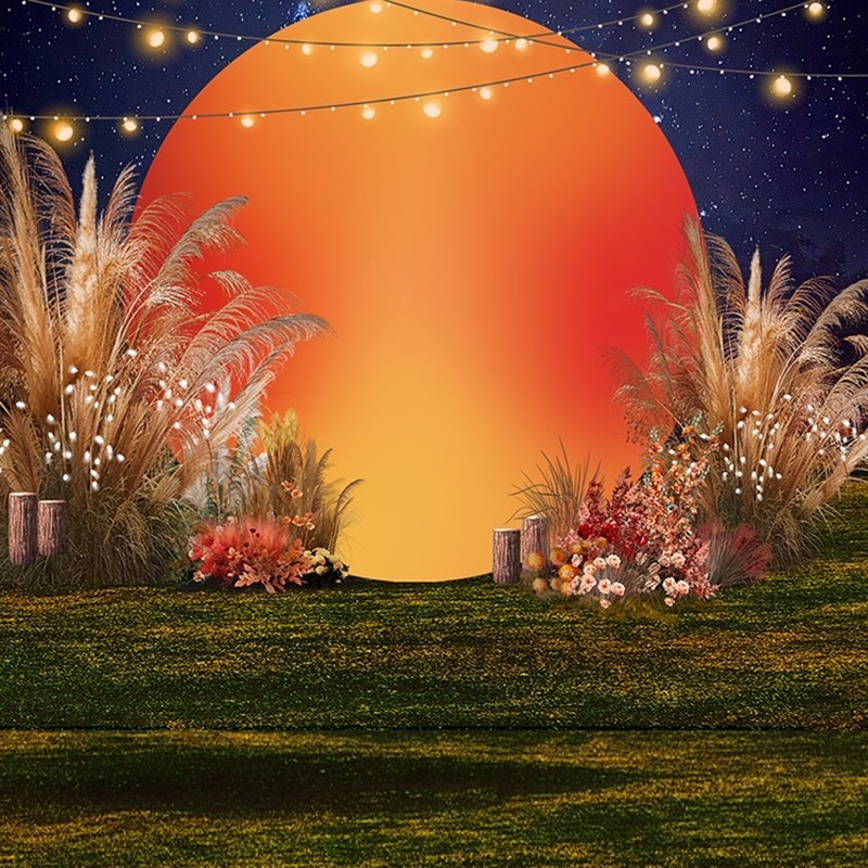 落日kt板网红橱窗美陈列订婚背景墙装饰户外活动布置店铺打卡摆件