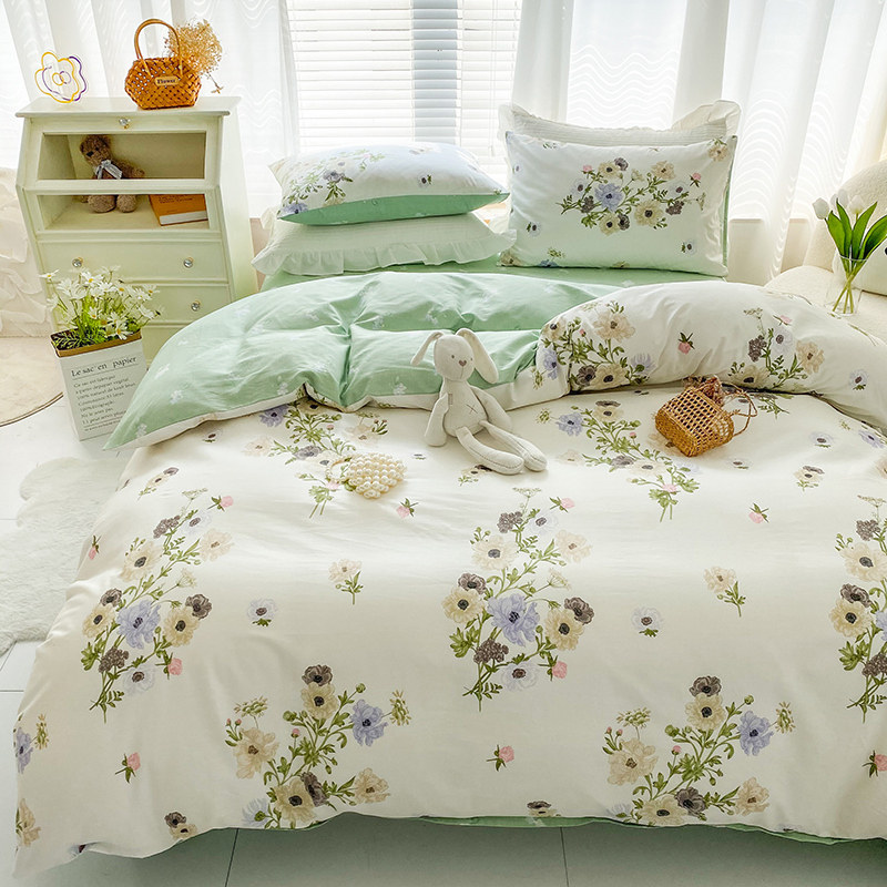 小清新纯棉被套单件100全棉被罩被芯套150x200被子套被单200x230,床上用品,被套,淘宝优惠券,粉丝福利购,淘宝优惠卷