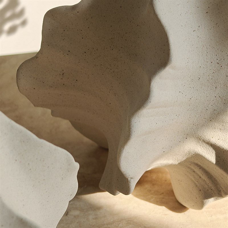 侘寂风杨桃陶瓷花瓶 民宿茶室样板房客餐厅 现代中式简约艺术摆件