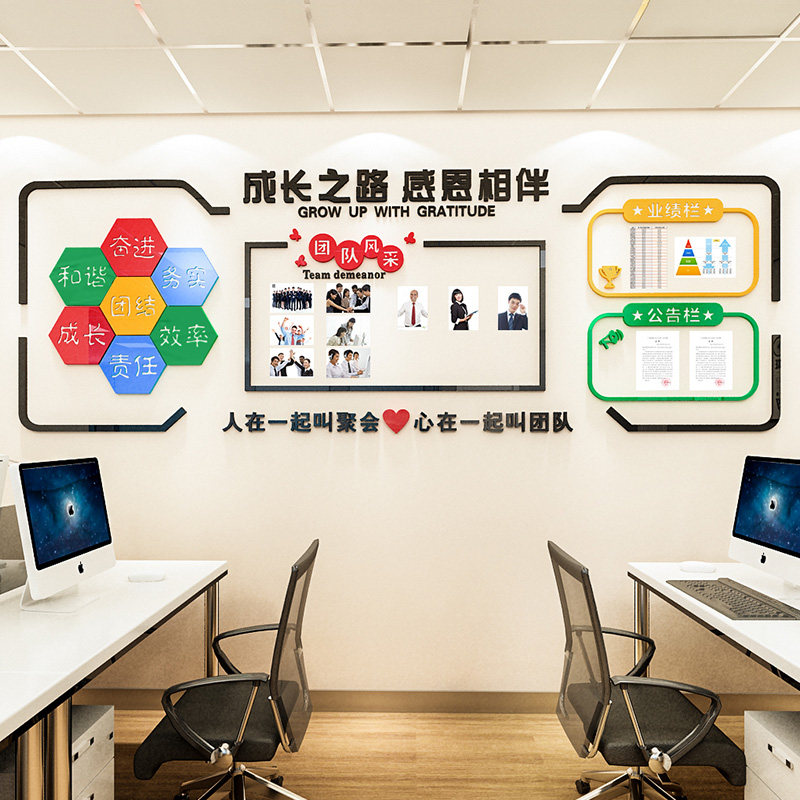 团队风采文化照片墙亚克力墙贴励志标语公司企业办公室业绩公告栏,家居饰品,软装墙贴,淘宝优惠券,粉丝福利购,淘宝优惠卷