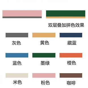 现代简约卧室飘窗阳台双层魔术贴自粘全遮光挡光窗幔帘头眉头成品