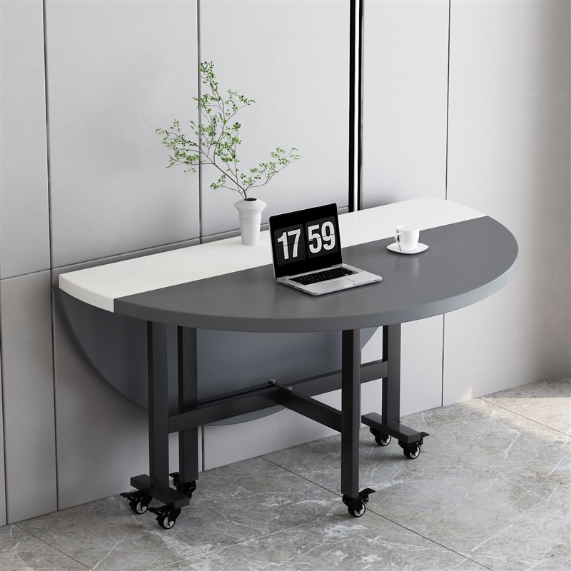 折叠桌餐桌家用多功能可移动桌子圆形桌面吃饭桌子小户型简约桌子