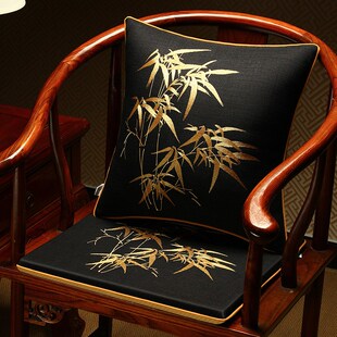坐垫椅垫太师椅圈椅茶椅座垫红木沙发垫实木餐桌椅凳子垫 新中式