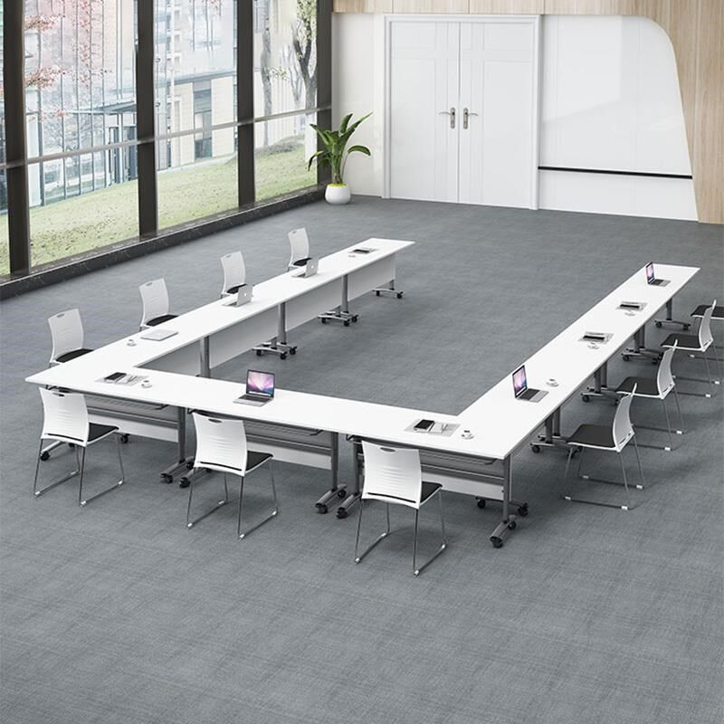 培训桌椅培训机构带轮折叠会议桌长条桌长桌可折叠移动桌子办公桌
