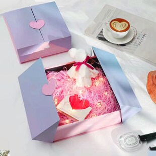 对开礼品盒订制礼盒定做产品包装定制双开磁吸礼盒订做源头工厂