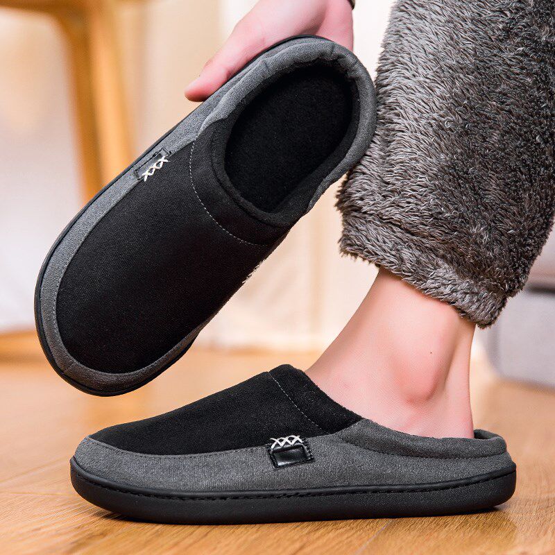 冬季棉拖鞋男士特大码47室内保暖49家居家用50防滑冬天棉托鞋男款