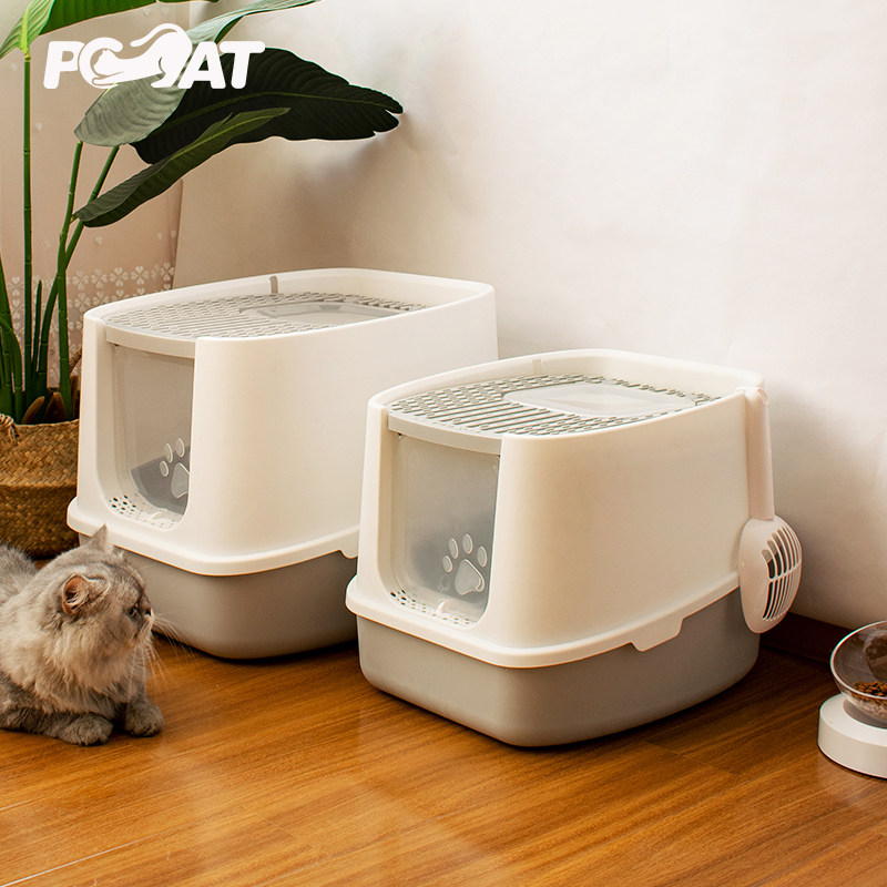 派派猫全封闭式猫砂盆防臭防外溅顶出式顶入特大号猫盆猫厕所除臭,宠物/宠物食品及用品,猫砂盆/猫厕所,淘宝优惠券,粉丝福利购,淘宝优惠卷