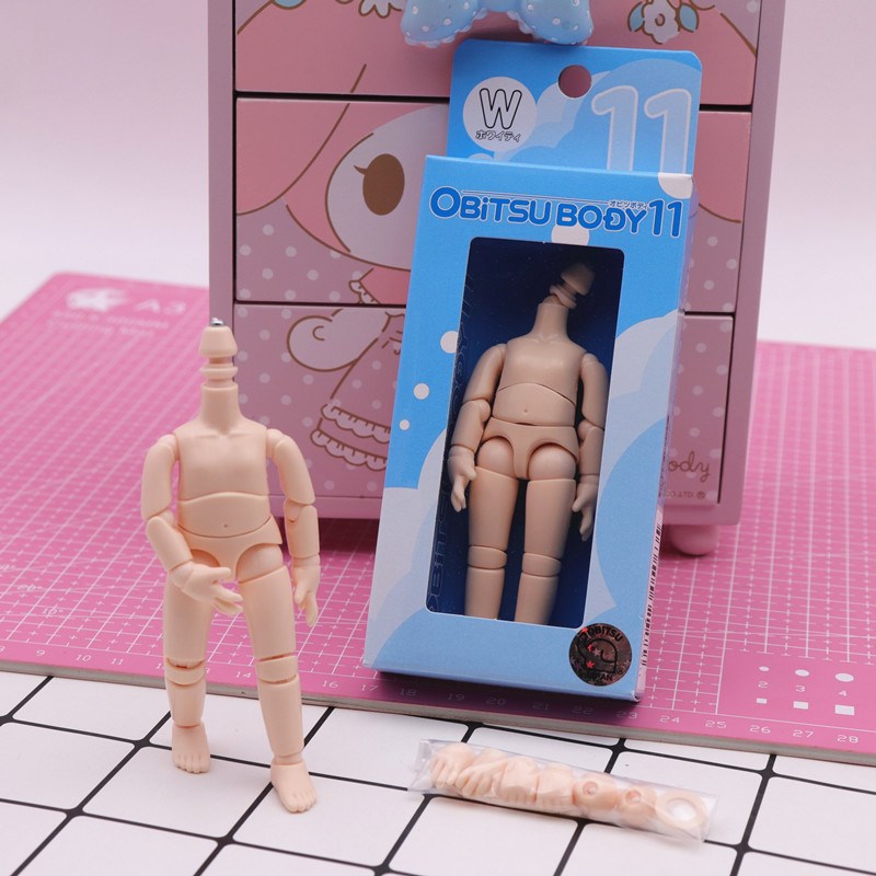 超轻粘土人偶身体obitsu素体ob11身体配粘土头可动性高 配粘土头