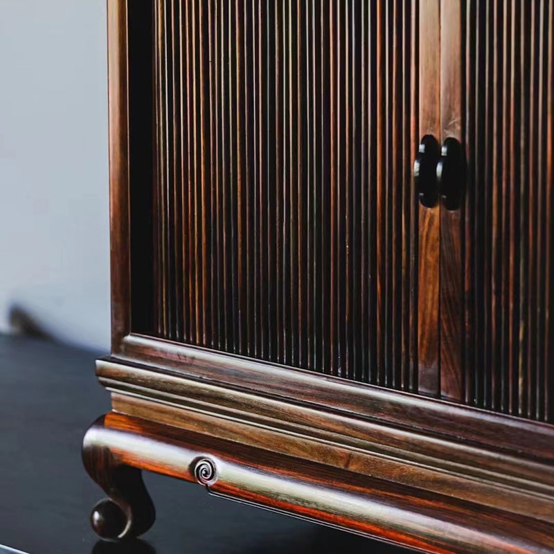 老挝大红酸枝小博古架中式实木紫砂壶置物架茶壶架红木茶具多宝阁