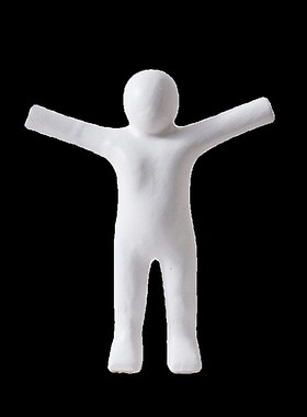 现代侘寂风抽象人物人像雕塑陶瓷装饰品样板间书柜桌面艺术感摆件