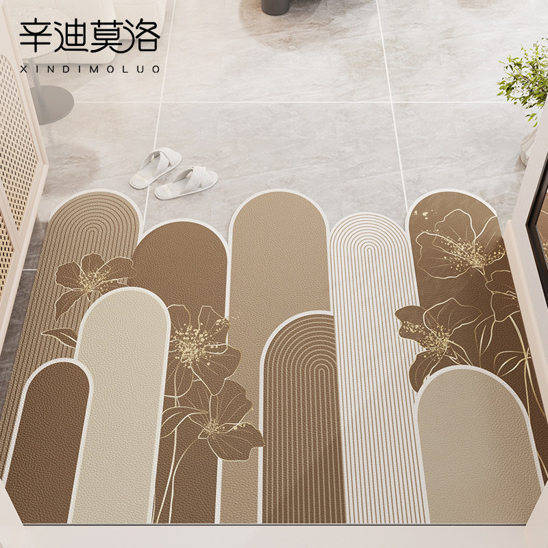 入户地垫皮革可擦免洗进门口脚垫2024新款家用玄关门垫可裁剪地毯,居家布艺,入户地垫,淘宝优惠券,粉丝福利购,淘宝优惠卷