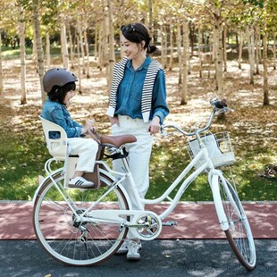 纽斯加自行车带小孩母子车亲子款 带娃可载单车载娃接送孩子遛娃
