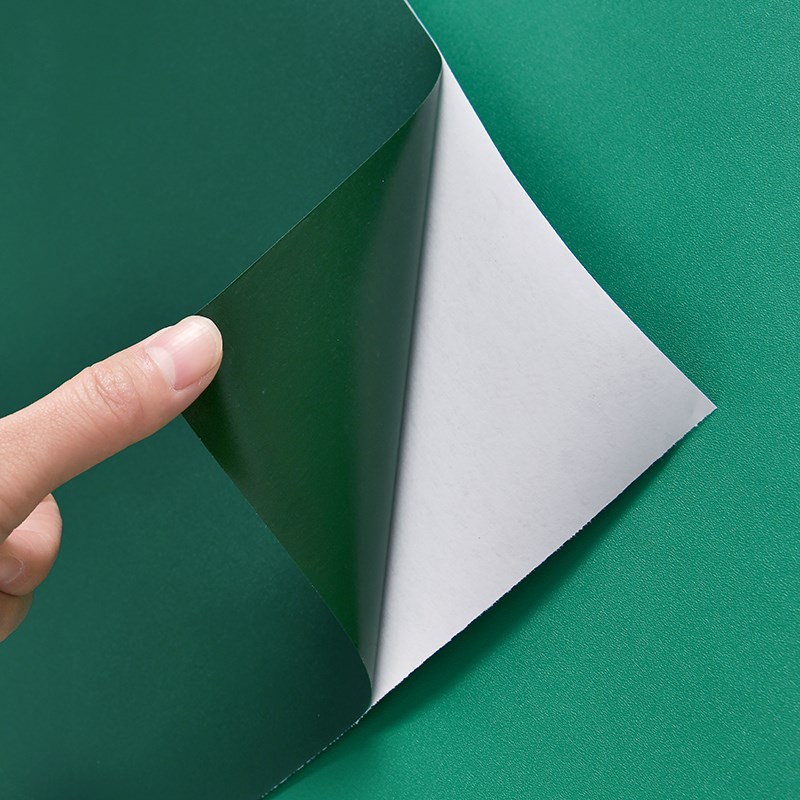 加厚墙纸自粘卧室温馨防水防潮客厅背景墙装修壁纸墨绿祖母深绿色