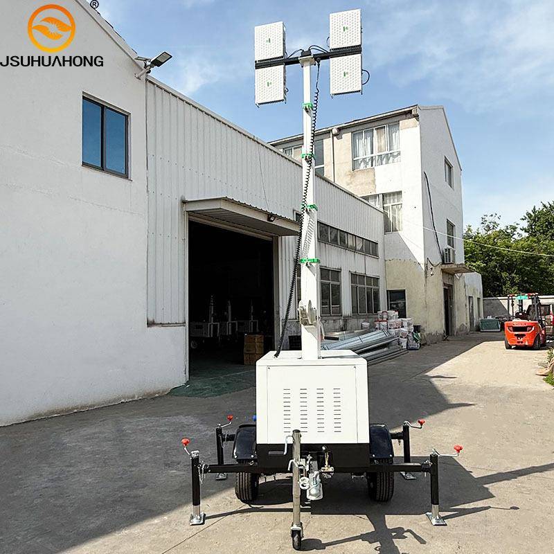 HMF968L 9M柴油发电机灯实用手摇升降移动灯塔户外应急照明