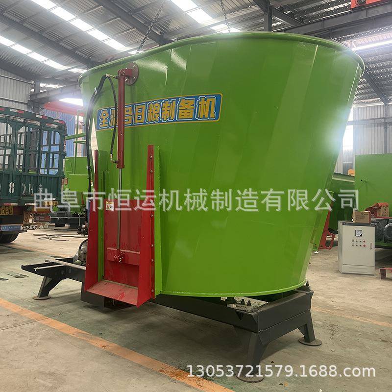养殖草捆破碎混料机 立式TMR全日粮搅拌机 喂牛羊草料预混机