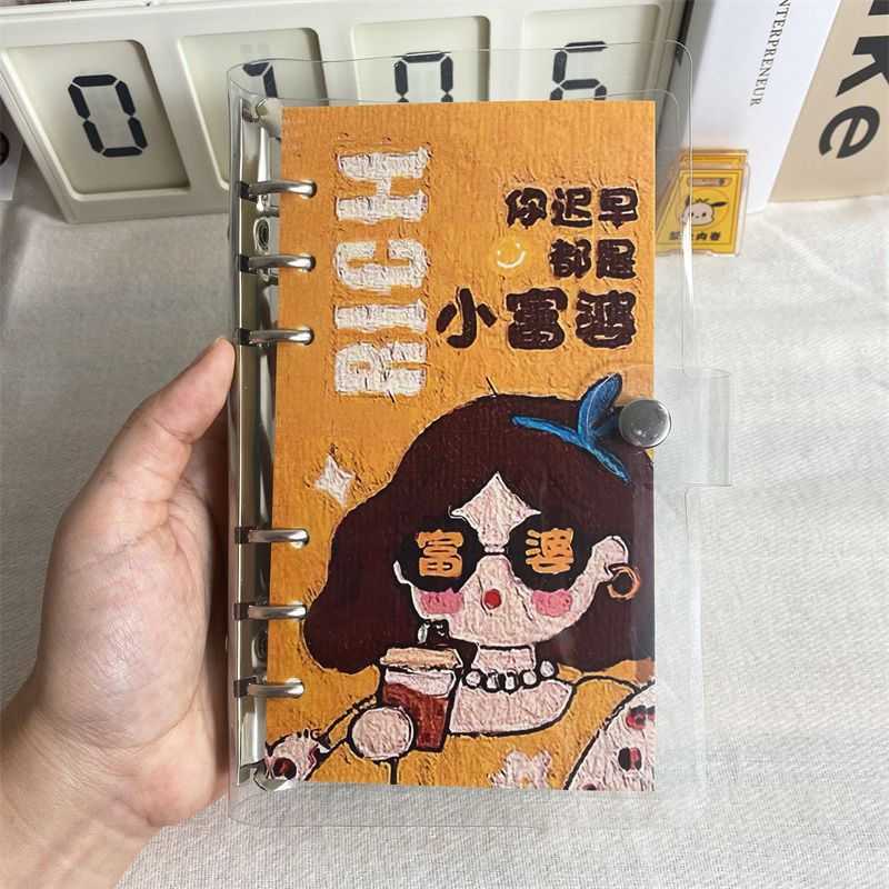 活页理财记账本可拆卸学生家庭多功能可爱笔记本收纳明细手账本