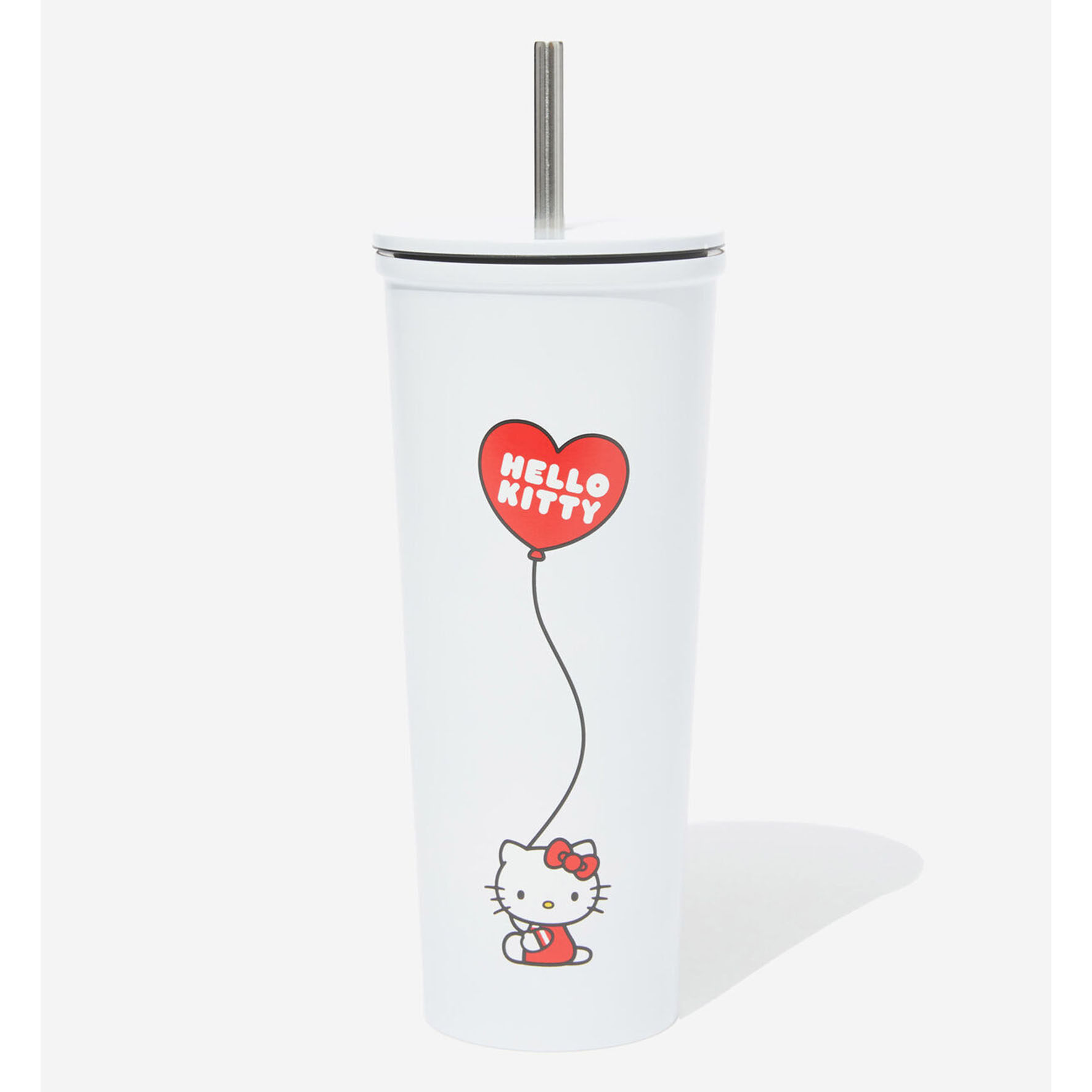 TYPO Hello Kitty Heart 不锈钢吸管杯咖啡杯水杯保温杯 保冷保热