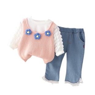 女宝宝春装1周岁半一5八9五6十10九个月婴儿衣服分体春季女孩套装