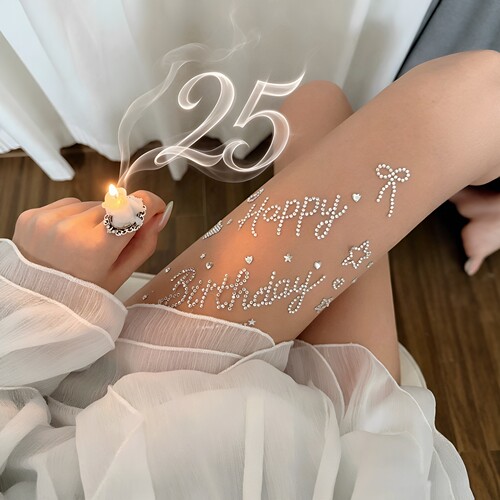 happybirthday钻贴！戒指蜡烛