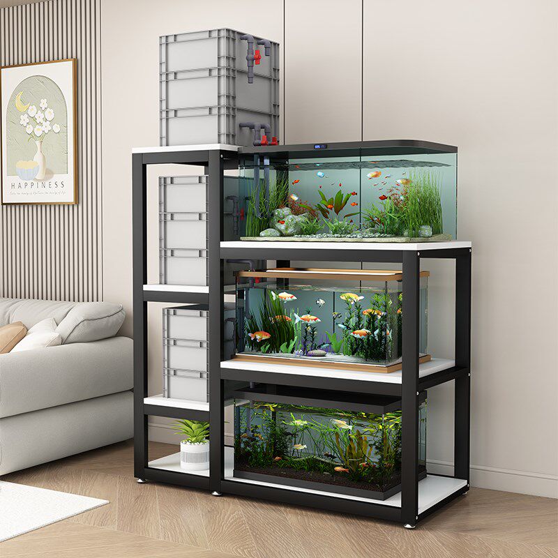 鱼缸底柜专用多层鱼缸放置柜客厅家用落地定制鱼缸架子水族箱底架