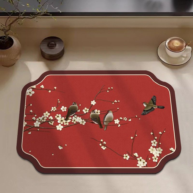 新中式厨房台面沥水垫茶席茶垫吸水垫茶杯垫茶桌茶水垫餐垫隔热垫,居家布艺,餐垫,淘宝优惠券,粉丝福利购,淘宝优惠卷