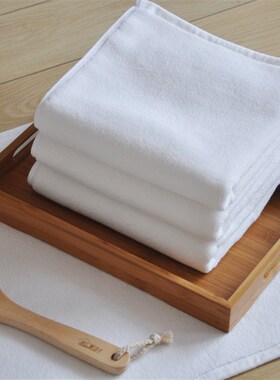 1.5米超大毛巾纯棉白色大号浴巾吸水酒店美容铺床巾1.2m儿童盖被