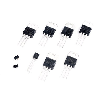 三端稳压管L7805/7806/7808/7809/7812/7815/7818/7824CV直插贴片