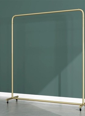 铁艺服装店展示架单杠落地式挂衣架夜市地摊晾衣架家用衣服中岛架