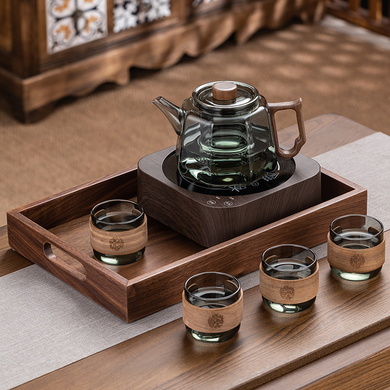 兴梵新款玻璃煮茶器家用小型电陶炉煮茶烧水壶泡茶专用茶具养生壶