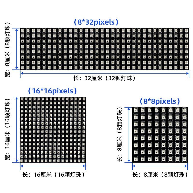 LED像素屏12V幻彩可编程WS2815走字广告屏RGB高亮软灯屏,家装灯饰光源,室内LED灯带,淘宝优惠券,粉丝福利购,淘宝优惠卷