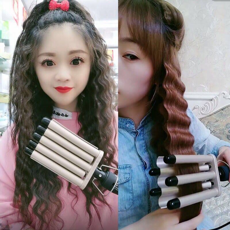 蛋卷头卷发棒羊毛卷波浪小卷蓬松神器懒人夹板电卷发器女持久定型