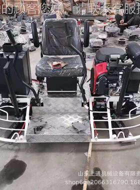 水泥刚路面双盘磨平机0 8型/RQK一光米型金砂地坪收机 驾驶型磨光