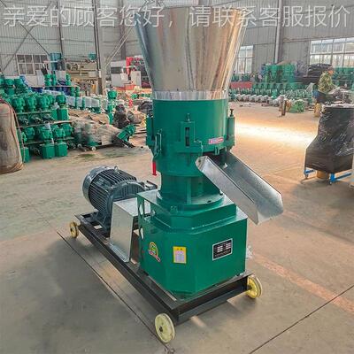 RVA青饲粒料秸秆饲料颗粒机 400型牛羊鸡两饲料造机干 湿用制料机